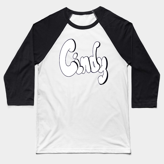 Top 10 best personalised gifts Cindy white personalised personalized  custom name Cindy Baseball T-Shirt by Artonmytee